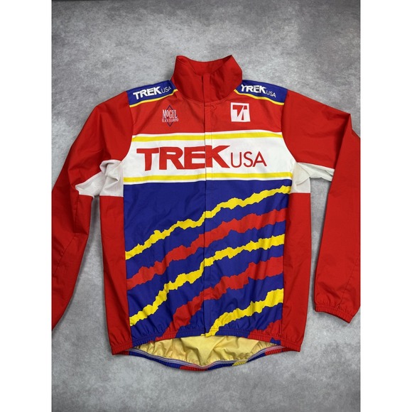 Vintage Trek Jacket Mens Large Gore-Tex Cycling Windbreaker 90s Mogul Black - Picture 1 of 15